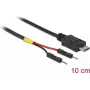 Delock USB stroomkabel Micro-B naar 2 x pinheader afzonderlijk stroom 10 cm (85406)