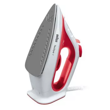 Braun SI 1019 RD stoomstrijkijzer antiaanbak-zoolplaat 1900 W rood