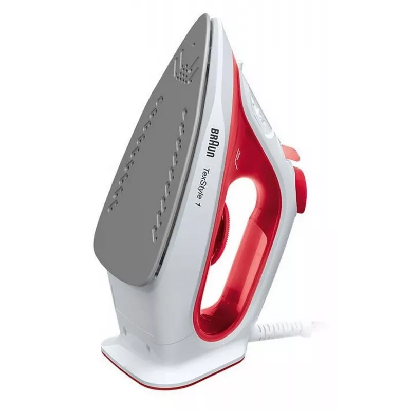 Braun SI 1019 RD stoomstrijkijzer antiaanbak-zoolplaat 1900 W rood
