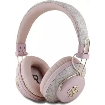GUESS draadloze Bluetooth-headset 4G Metal Logo roze, GUBHS72P4FC4MP, universeel (GUBHS72P4FC4MP)