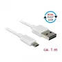 USB-kabel DeLOCK 84807 USB 2.0 1 m USB A Micro-USB B wit