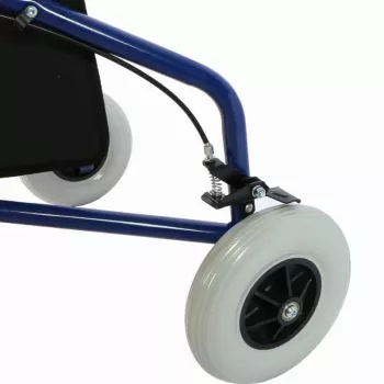 Driewiel rollator REHA FUND RF-611 Barcelona, stalen frame, opvouwbaar, in hoogte verstelbaar 82–97 cm, max. belasting 110 kg, vergrendelbare wielen, mand