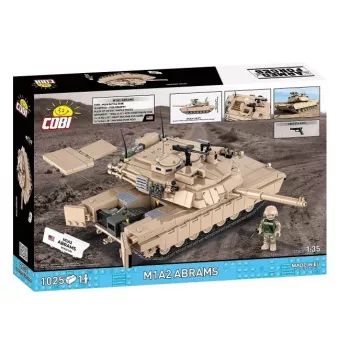 Constructieset bouwstenen Cobi M1A2 Abrams 1025 onderdelen model COBI-2632