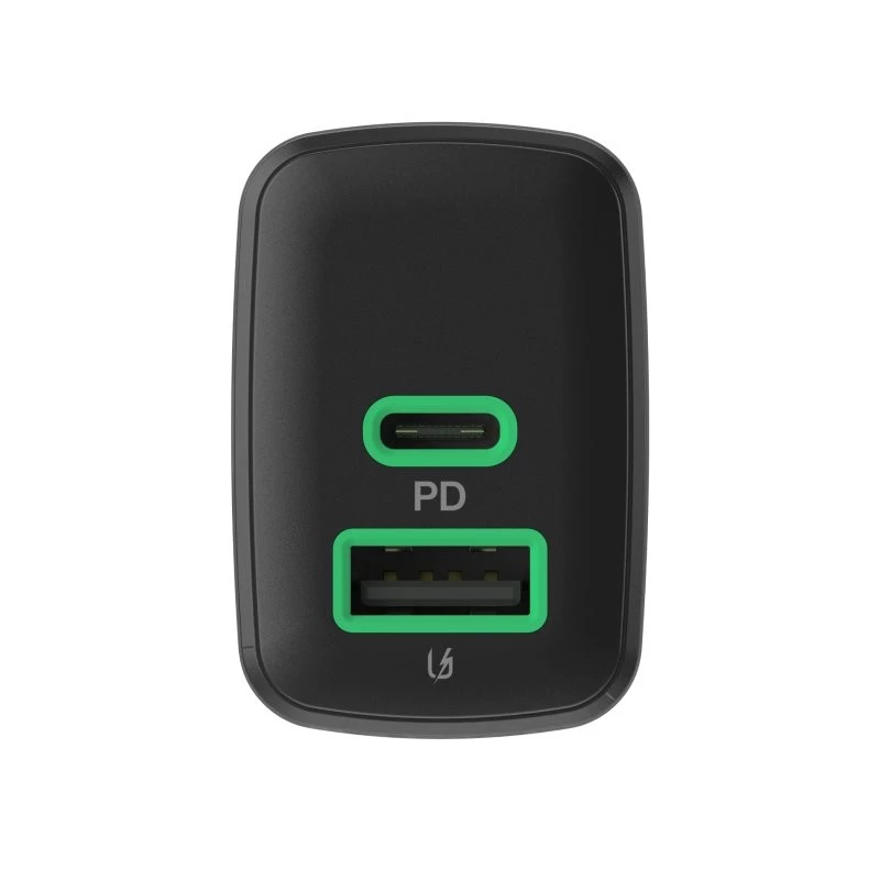 Oplader Green Cell PowerSource Duo30 – 1× USB-A, 1× USB-C, 3A