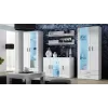 Cama sideboard 120 cm SOHO S7 wit/wit glanzend