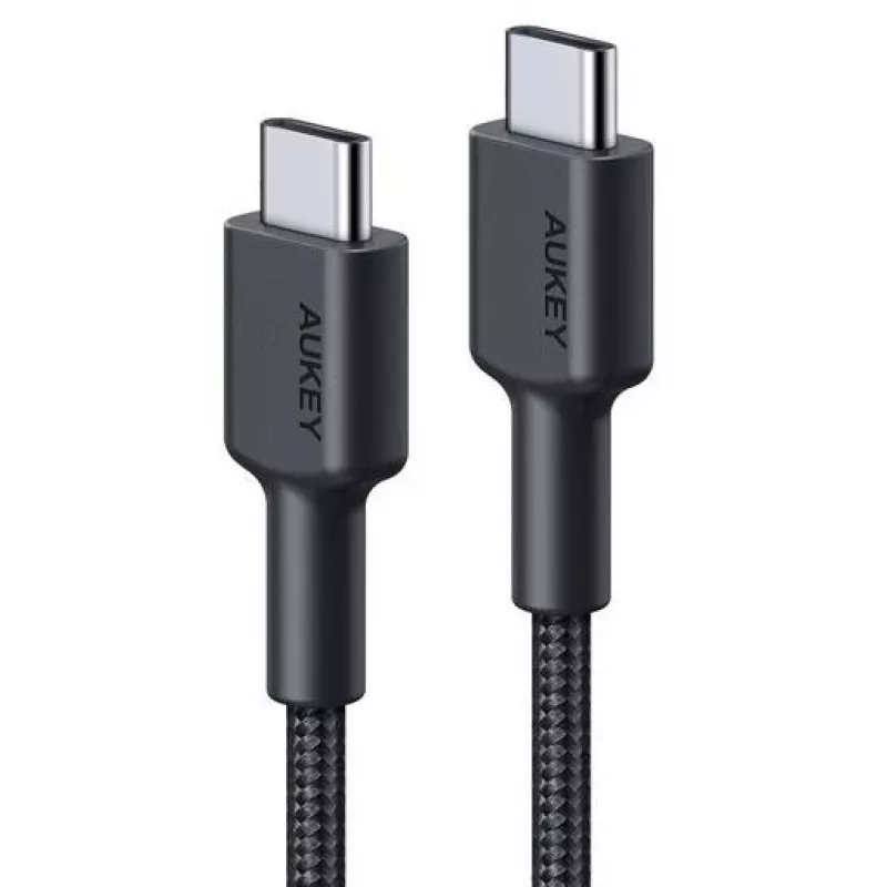 Aukey CB-CD45 USB-C naar USB-C-kabel, Quick Charge, 0,9 m, zwart