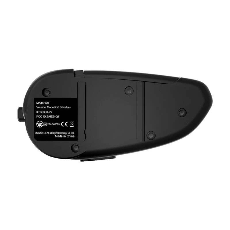 Motorintercom EJEAS Q8 Bluetooth helmcommunicator langeafstands-intercom