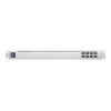 Managed L2-netwerkswitch UBIQUITI USW-Aggregation — 8 SFP+-slots, 10G-ondersteuning, ventilatorloos, 1U-rack, zilver
