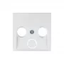 Berker 12038989 Centraalplaat voor antennecontactdoos, poolwit glanzend