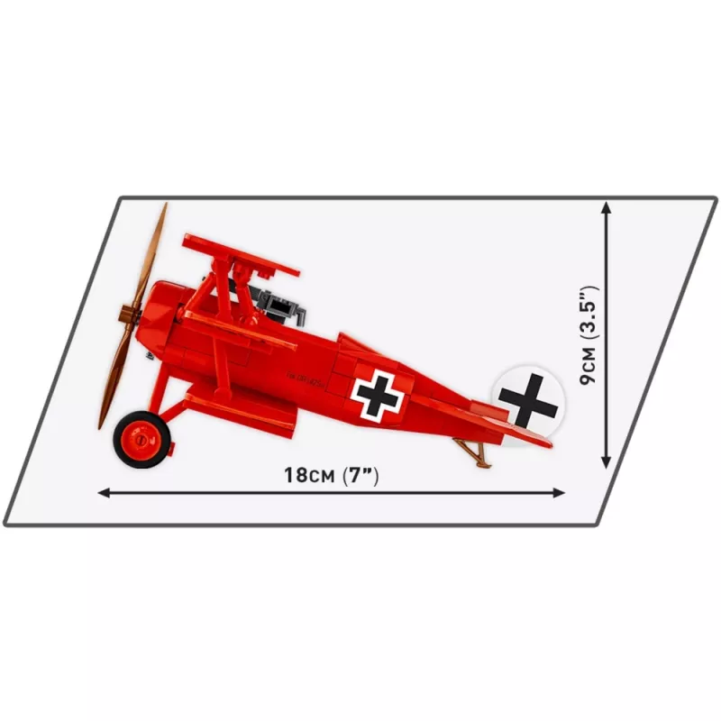 Blocks Fokker DR.1 Red Baron 221 bouwstenen
