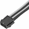 Stroomverlengkabel SILVERSTONE PP07E 8-pin PCIe 30 cm (zwart/wit)