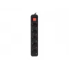 Verlengsnoer Lanberg PS1-05F-0300-BK 3m 5 stopcontacten binnen zwart