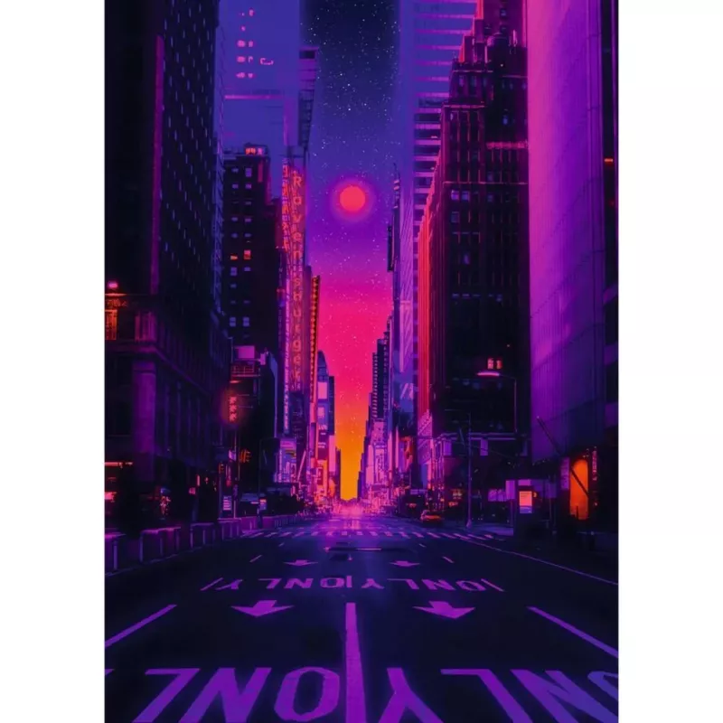 Puzzel Ravensburger New York in Neon, 1000 stukjes, puzzel voor volwassenen