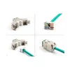 DeLOCK 88116 Keystone-module plat groen RJ-45 10 stuks