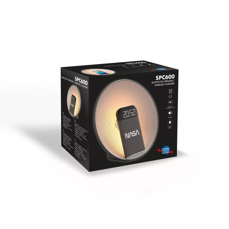 NASA SPC600 bluetooth-luidspreker/wekker/draadloze oplader