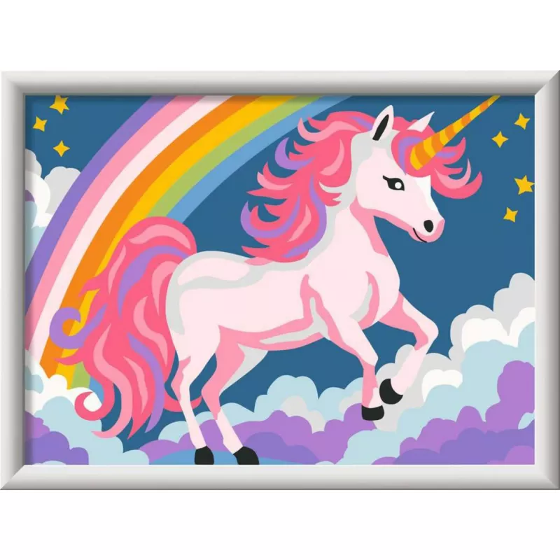 Schilderen-op-nummer-set Ravensburger CreArt roze eenhoorn schilderen