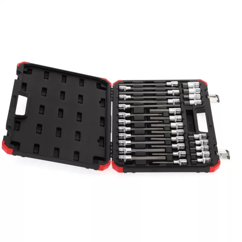 Dopsleutelset Gedore R68003030 — 1/2 inch aandrijving, 30-delige schroevendraaier-dopsleutel- en accessoireset