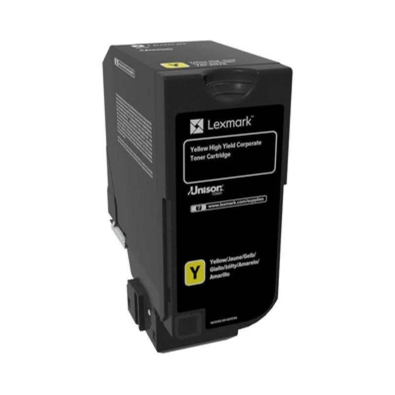 LEXMARK 74C2HYE toner Lexmark 74C2HYE geel 12 000 pagina's CS725de / CS725dte