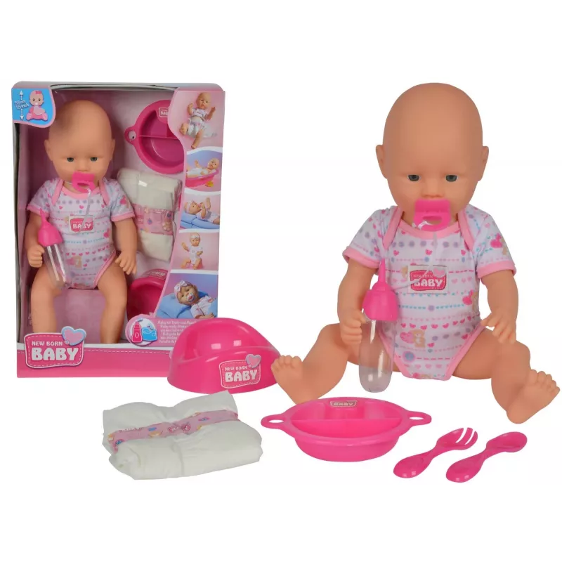 Babypop SIMBA New Baby Born Bobas 105032533 – rubberen lichaam, pasgeborene formaat