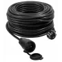 VERTEX PZO50M oprolbaar verlengsnoer 50 m 3x2,5 mm zwart
