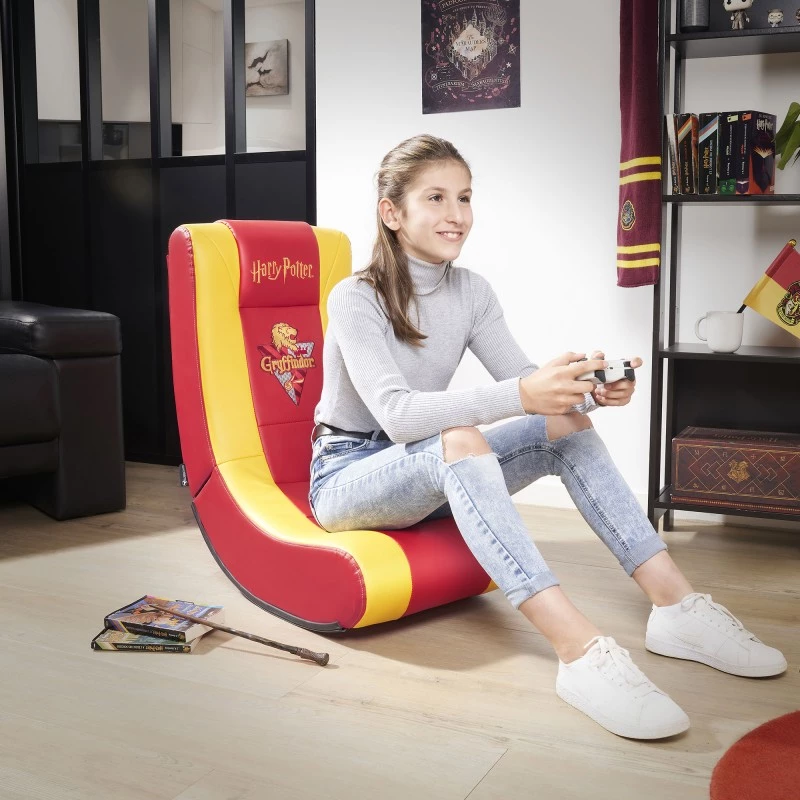 Consolegamingstoel Subsonic SA5610-H1 gevoerde zitting rood geel