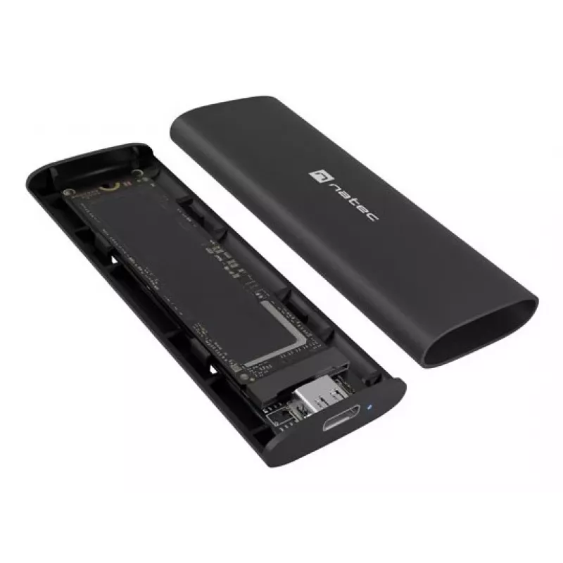 Natec SSDEXTERNAL Rhino M.2 NVMe Lite USB-C 3.1 Gen 2 aluminium behuizing