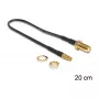 Coaxkabel DeLOCK 88484 RG-174 0,2 m SMA TS-9 zwart
