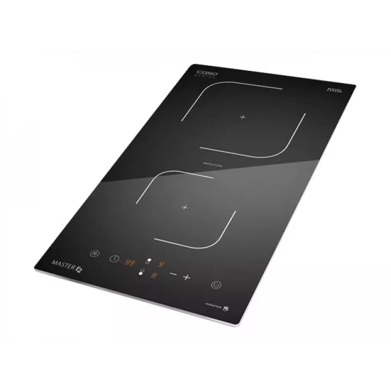 Caso | kookplaat | Master E2 | inductie | aantal kookzones 2 | touch | timer | zwart