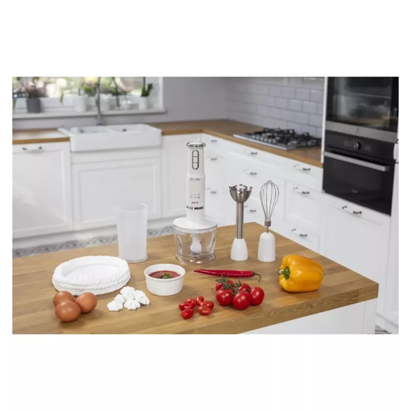 Staafmixer MPM MBL 43 wit 600W met accessoires