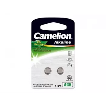 Knoopcel CAMELION AG5 (LR754, LR48) 1,5 V – 2-pack