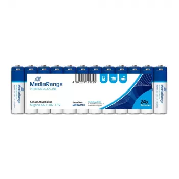 Batterij alkaline AA 1,5V/24 stuks MRBAT106 Mediarange