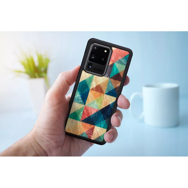 Hoes iKins voor Samsung Galaxy S20 Ultra, Mosaic zwart