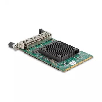 DeLOCK 88300 OCP 3.0 netwerkkaart, 4 x RJ45 Gigabit LAN