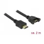 HDMI-kabel DeLOCK 85464 2m HDMI Type-A standaard zwart