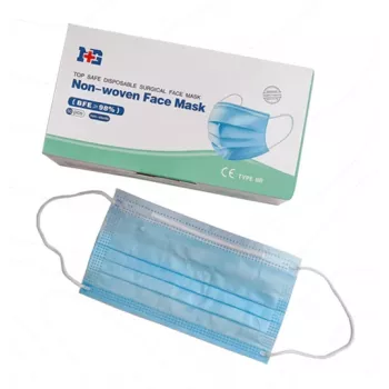 Eenmalig gezichtsmasker van non-woven stof Uniroar model 50 stuks eenmalige beschermingsmaskers