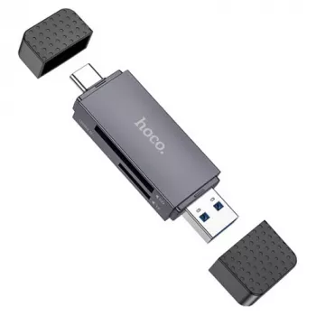 Kaartlezer HOCO HB45 2-slot SD/TF met USB-A- en USB-C-aansluitingen