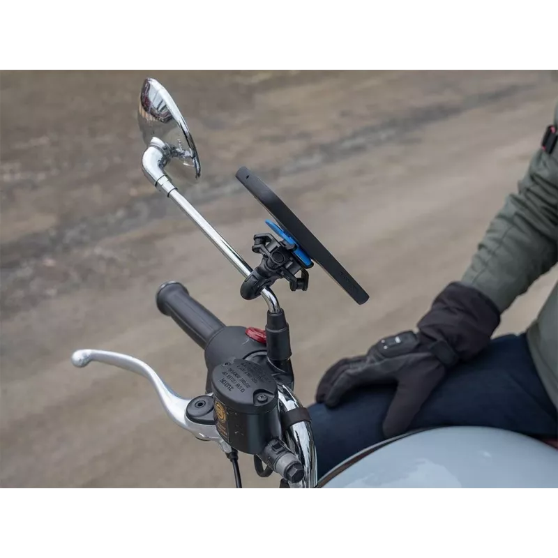 Quad Lock spiegelhouder passieve houder mobiele telefoon/smartphone zwart, blauw