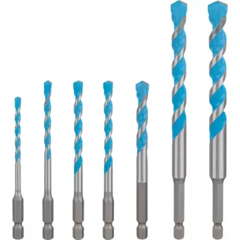 Boorset Bosch Expert HEX-9, 7-delig, maten 4–12 mm, HEX-9-schacht