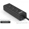 UNITEK Y-3089 interfacehub USB 3.2 Gen 1 (3.1 Gen 1) Type-A 5000 Mbit/s zwart