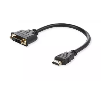 Microconnect HDMDVI15CM videokabel-adapter 0,15 m HDMI Type-A (standaard) DVI-D zwart