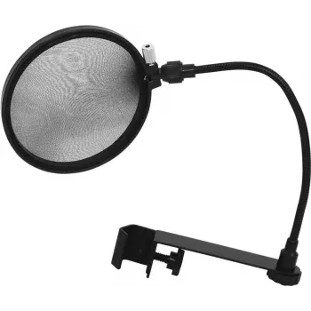 Microfoon popfilter Omnitronic 6000624N zwart — bescherming tegen plosieven