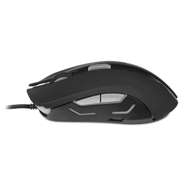 iBox Aurora A-1 IMOGS9031 bedrade optische gamingmuis, 2400 DPI, USB Type-A, RGB, voor rechtshandigen, zwart