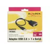 DeLOCK 62958 USB-naar-RS-232-adapter, USB Type-A, zwart