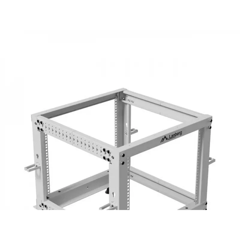 Rack 19 9U 600x600-1100 verstelbaar grijs