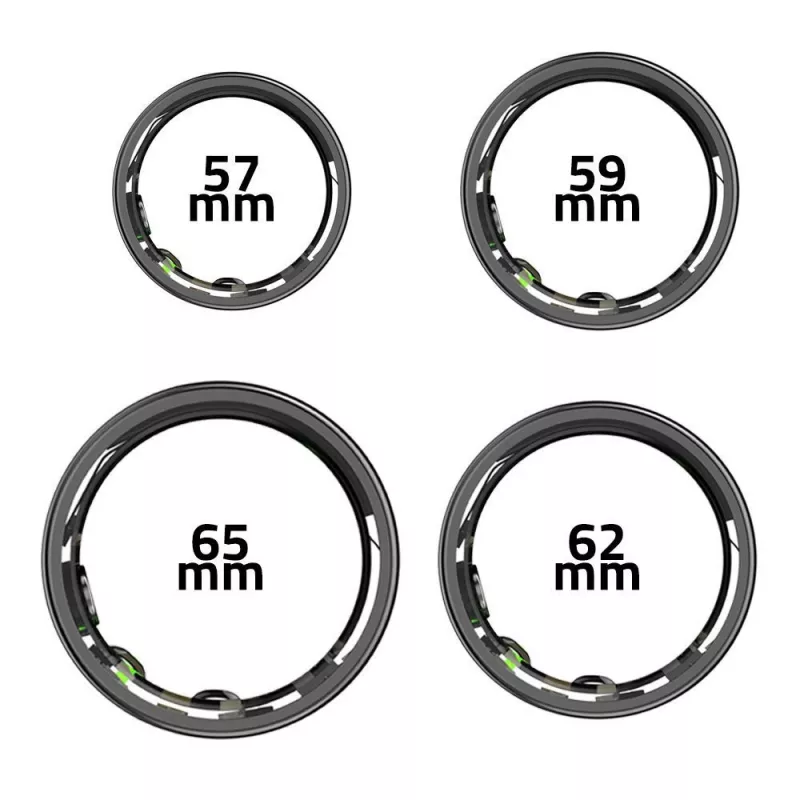 Smart ring Manta SR01BK-57 Black, hartslag en bloedzuurstof, IP68