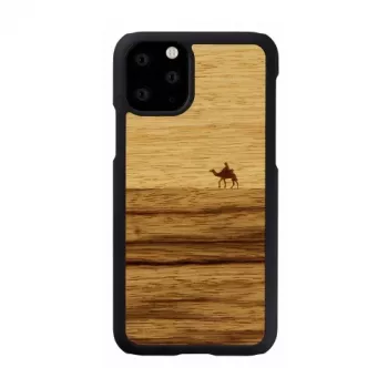 Smartphonehoesje man and wood voor iPhone 11 Pro — terra zwart