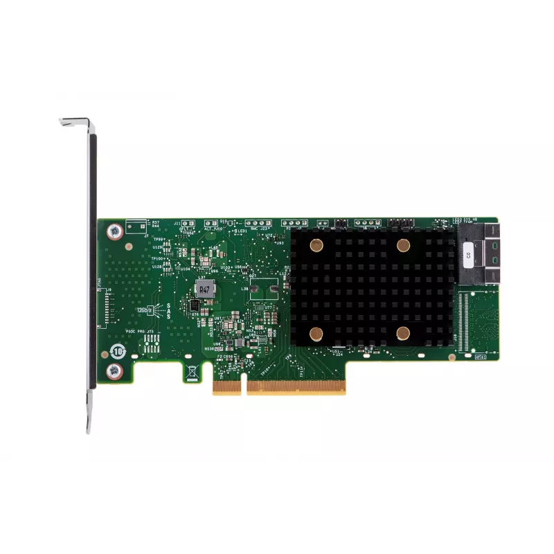 Interne HBA-adapter Broadcom 9500-8i — PCIe SAS/SATA 12 Gbit/s, NVMe, full-height/low-profile