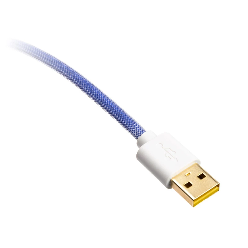 Ducky Premicord Afterglow spiraalkabel, USB Type-C naar Type-A - 1,8 m