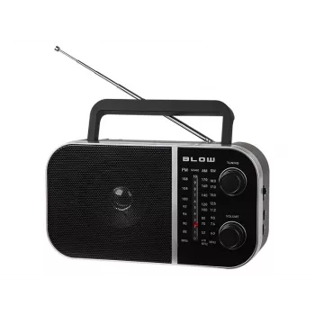 Draagbare analoge radio BLOW RA6 AM/FM – batterijgevoede AM- en FM-ontvangst, hoofdtelefoonaansluiting