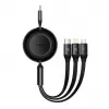 USB kabel Baseus CAMJ010201 1,1 m USB 3.2 Gen 1 USB C Micro USB-A Lightning zwart
